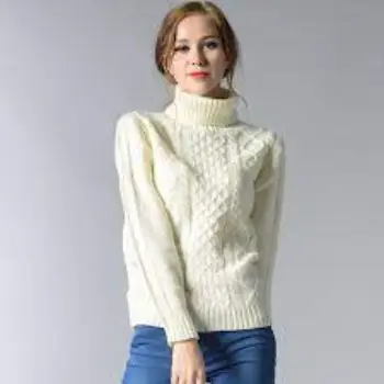 Beautiful Girl In A Cloud Of Woman In Warm Woolen